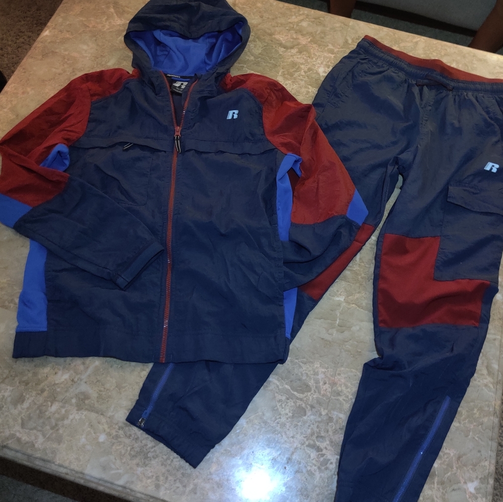Russell Boys Nylon Zip Jacket & Joggers, 2-Piece Set Available Size XL